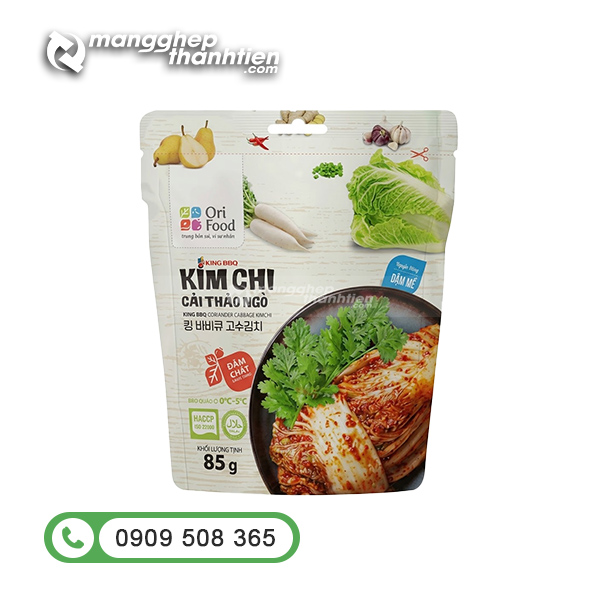 Túi zip đựng kim chi nhiều kích thước, sản xuất theo quy cách yêu cầu