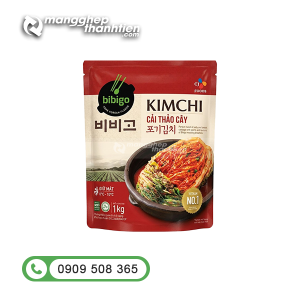 Túi zipper đựng kim chi đóng gói thực phẩm tại xưởng sản xuất