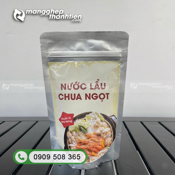 T&uacute;i zip đựng nước l&egrave;o th&agrave;nh phẩm