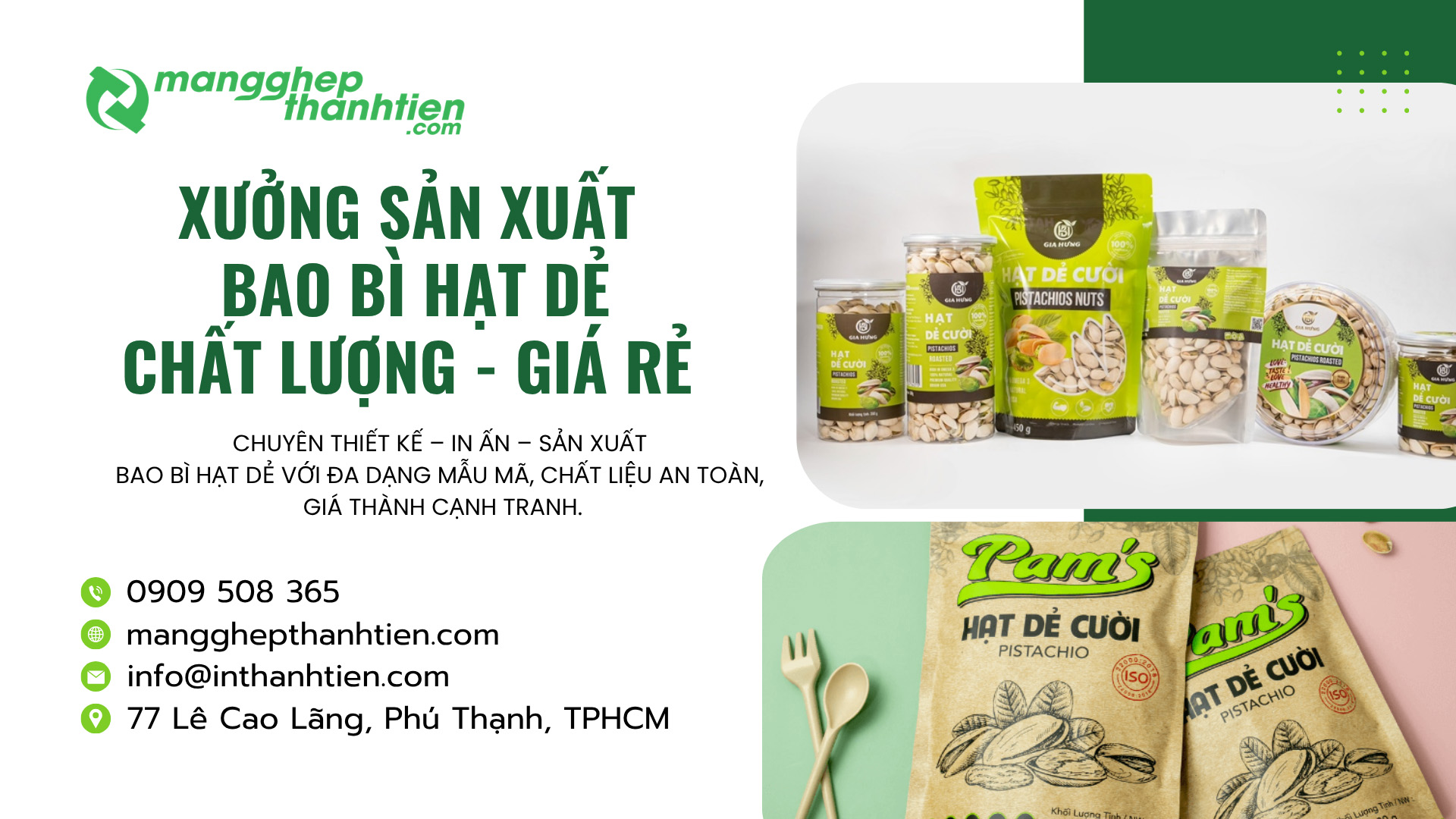 Xưởng Sản Xuất V&agrave; In Bao B&igrave; Hạt Dẻ Theo Y&ecirc;u Cầu Tại TPHCM