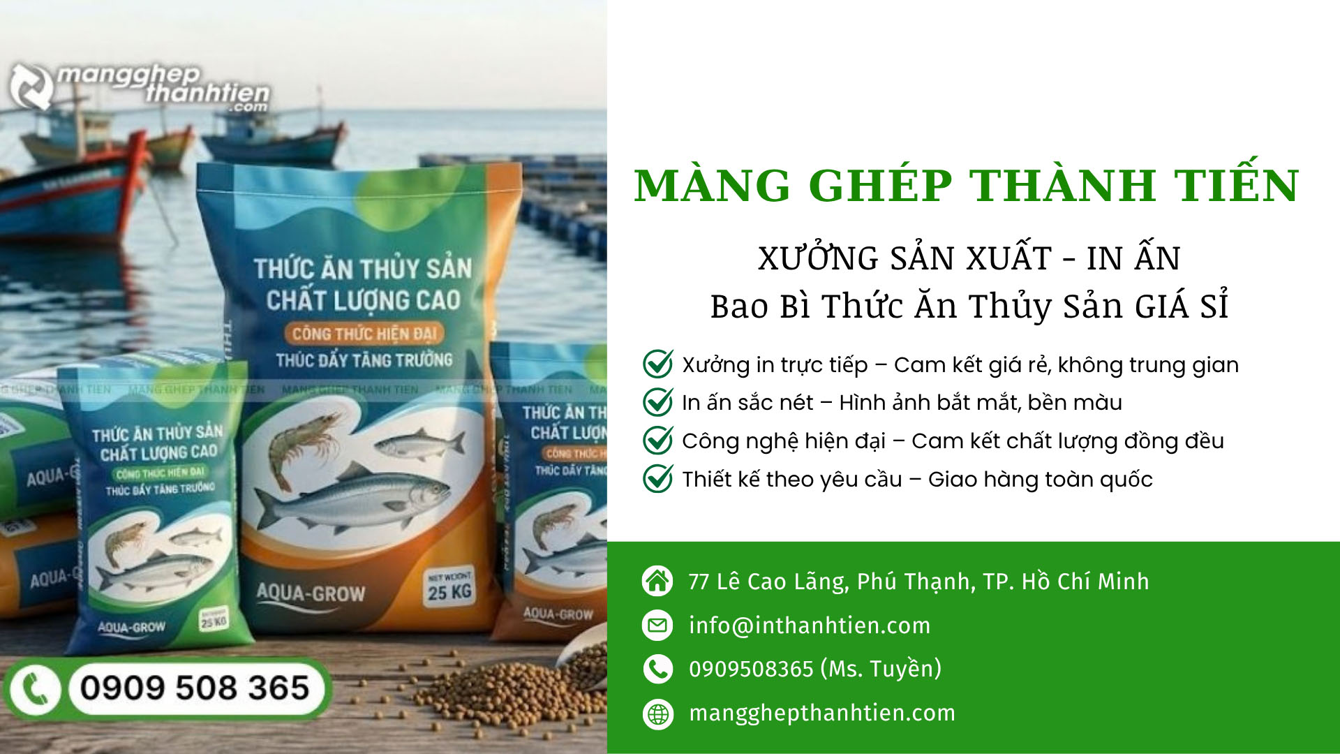 Xưởng Sản Xuất T&uacute;i Đựng Thức Ăn Thủy Sản Theo Y&ecirc;u Cầu, Gi&aacute; Tốt Tại TPHCM