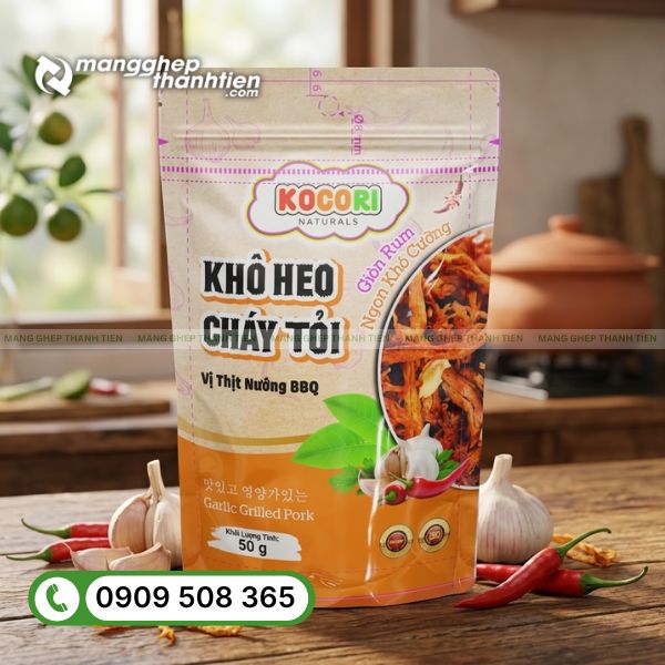 In bao b&igrave; đựng kh&ocirc; heo theo y&ecirc;u cầu, thiết kế chuy&ecirc;n nghiệp