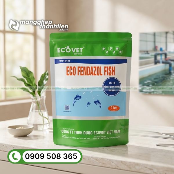 Mẫu bao b&igrave; thuốc thủy sản gh&eacute;p m&agrave;ng