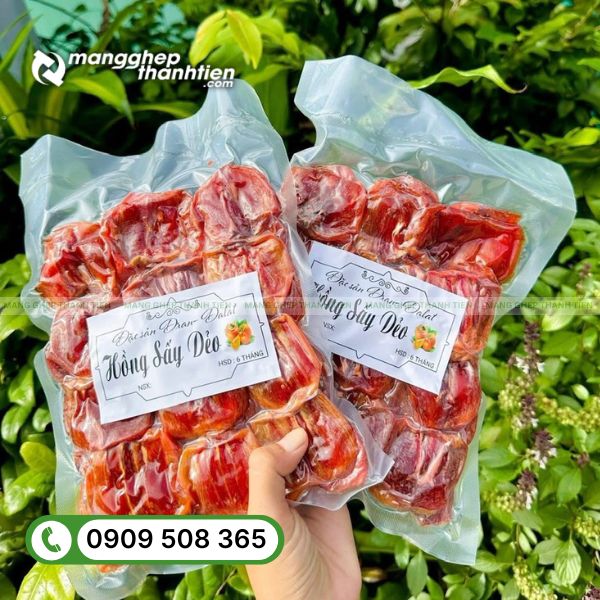 T&uacute;i h&uacute;t ch&acirc;n kh&ocirc;ng hồng sấy dẻo chất lượng cao, đảm bảo độ k&iacute;n kh&iacute; v&agrave; giữ trọn hương vị tự nhi&ecirc;n.