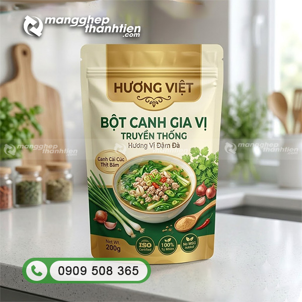 T&uacute;i đựng bột canh zipper tiện lợi chống ẩm hiệu quả