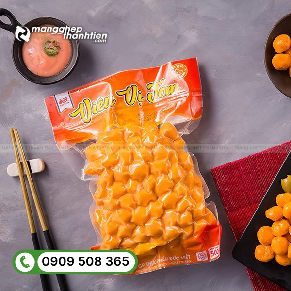 Bao b&igrave; đựng t&ocirc;m vi&ecirc;n chi&ecirc;n dạng t&uacute;i tiện lợi, dễ bảo quản