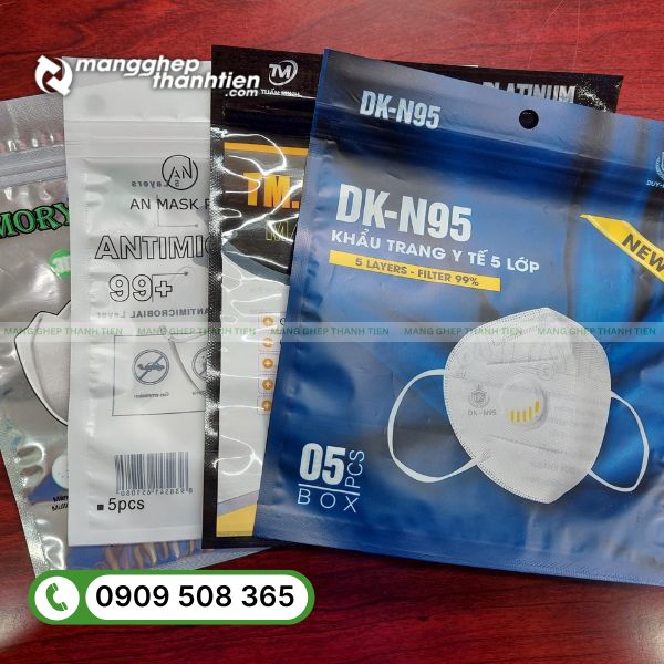 Chất liệu bao b&igrave; khẩu trang m&agrave;ng gh&eacute;p nhiều lớp bền chắc