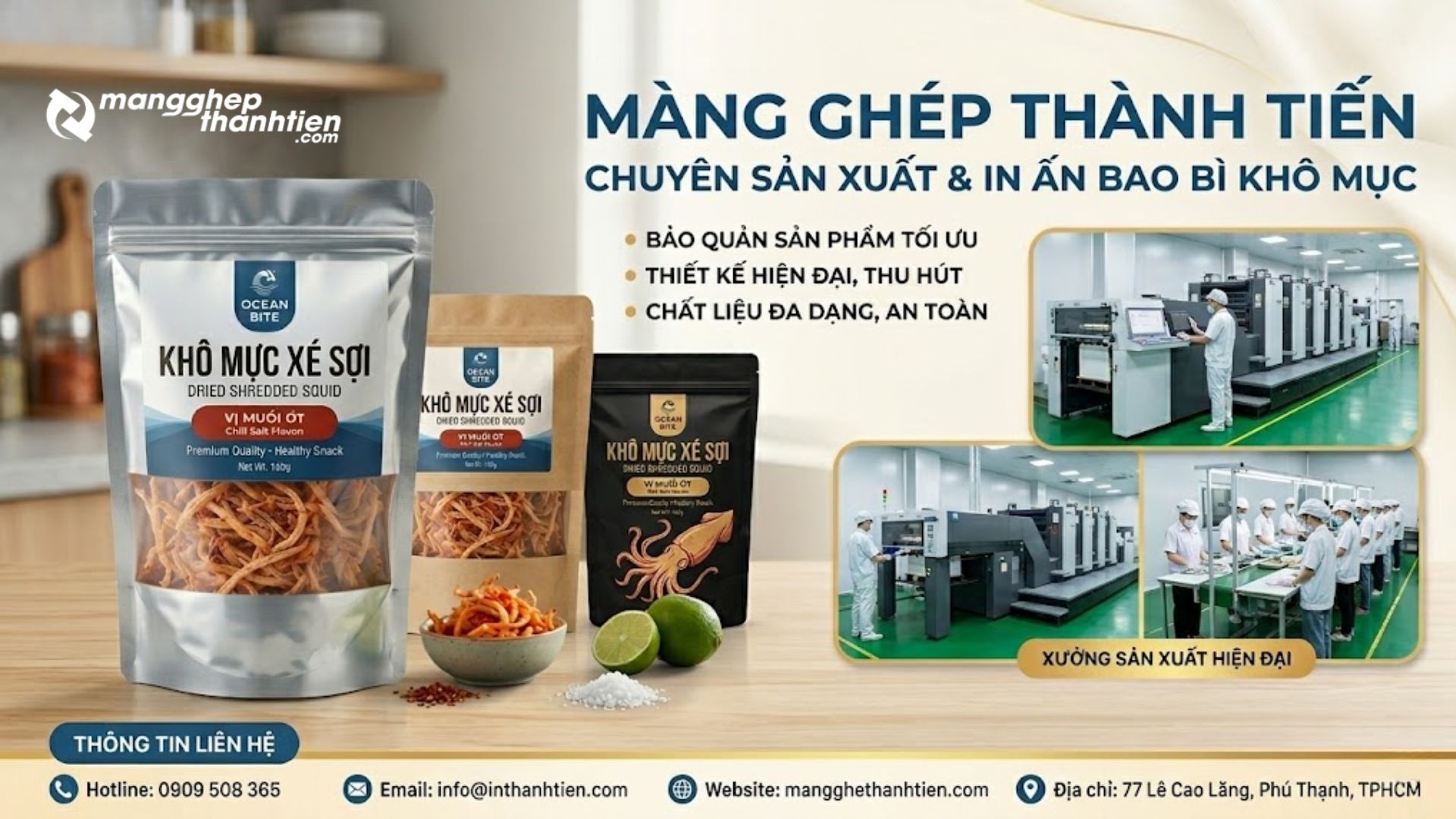 Xưởng in t&uacute;i đựng kh&ocirc; mực gi&aacute; rẻ, sản xuất trực tiếp