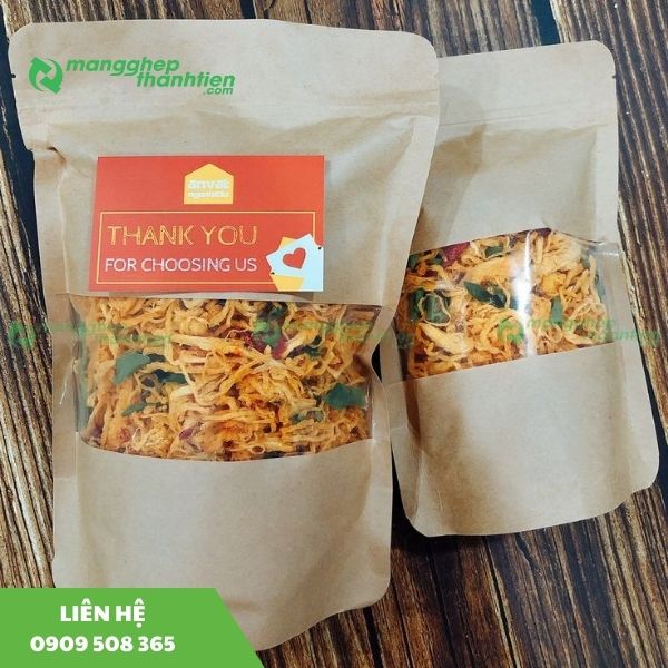 Sản xuất túi đựng khô gà Màng Ghép Thành Tiến