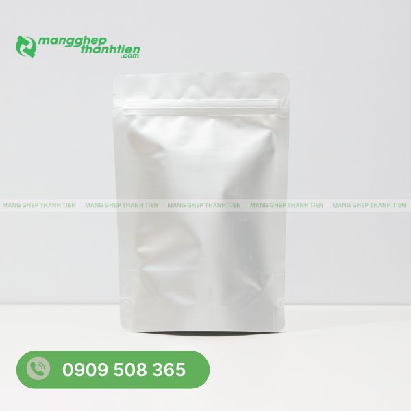 Túi zip bạc 2 mặt với lớp bạc chắn sáng cả hai bên