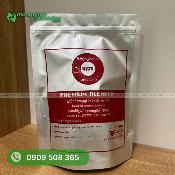 Túi zip bạc dung tích 500g phù hợp đựng thực phẩm khô