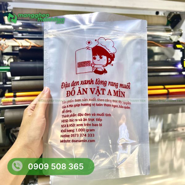Túi zip bạc bảo quản thực phẩm an toàn, hợp vệ sinh