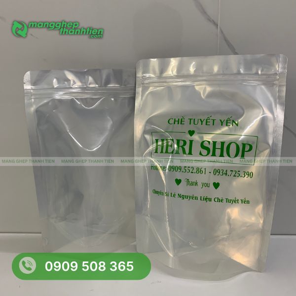 Túi zip bạc giá rẻ, phù hợp cho nhiều ngành hàng