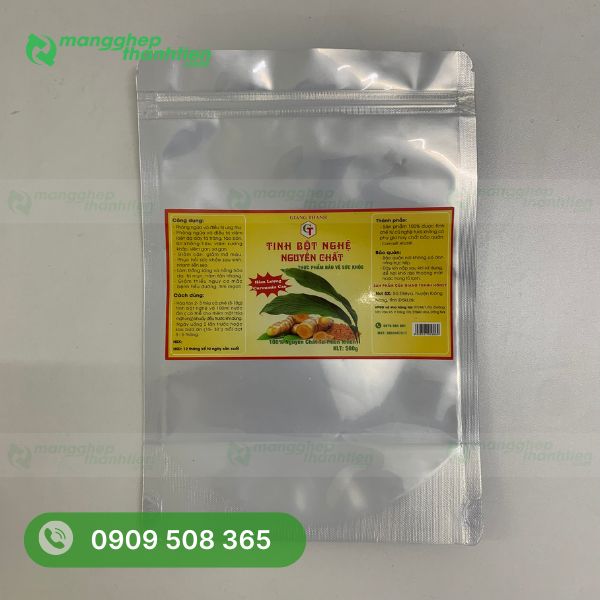 Túi zipper 1 mặt bạc 1 mặt trong dễ quan sát sản phẩm bên trong