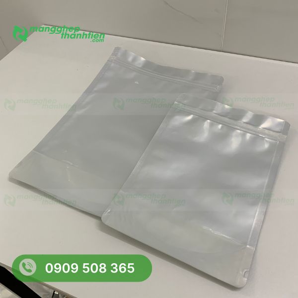 Túi zipper 2 mặt bạc cản sáng hiệu quả