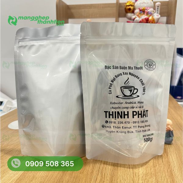 Túi zipper bạc chống ẩm và chắn sáng hiệu quả