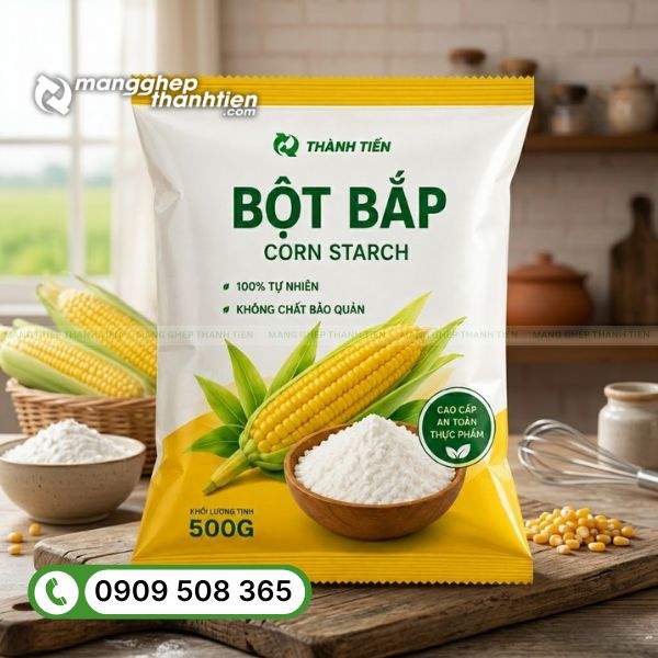Bao bì bột bắp bột ngô in đẹp, chất lượng cao
