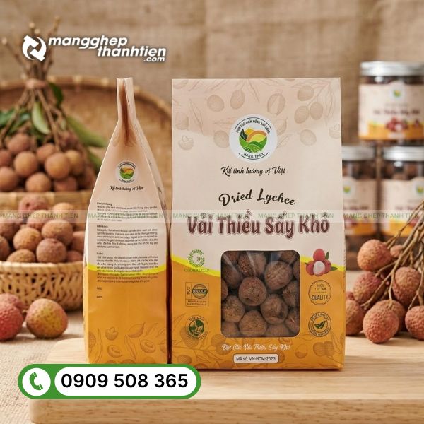Bao bì đựng vải sấy thiết kế đẹp, in ấn theo yêu cầu