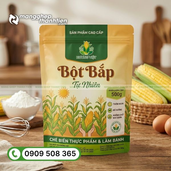 In bao bì bột bắp giá xưởng, hỗ trợ thiết kế miễn phí