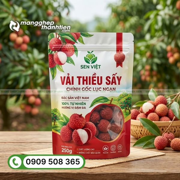 Mẫu bao bì vải sấy đẹp, hiện đại và chuyên nghiệp