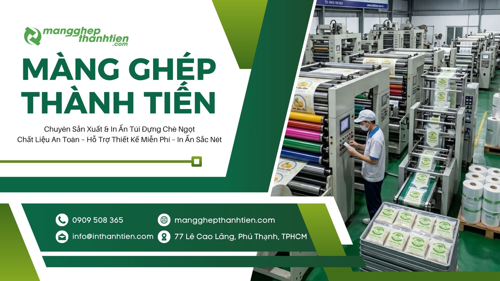 Xưởng sản xuất túi đựng chè ngọt uy tín tại TPHCM
