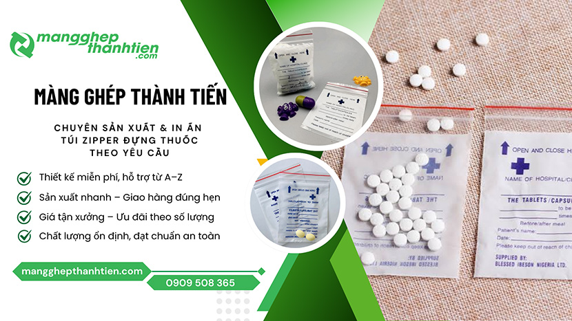 Cơ sở sản xuất túi zip đựng thuốc tại TP.HCM