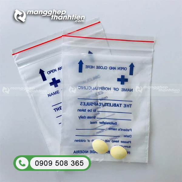 Cung cấp túi zip đựng thuốc tây số lượng lớn