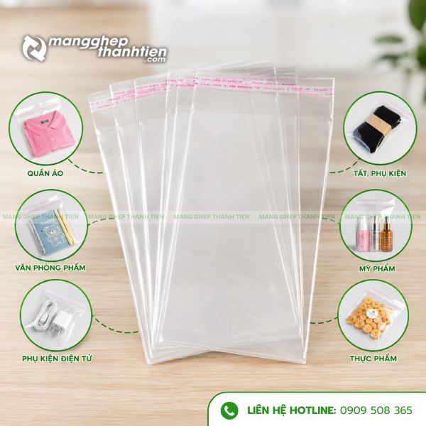 Ứng dụng t&uacute;i OPP d&aacute;n miệng trong thực tế