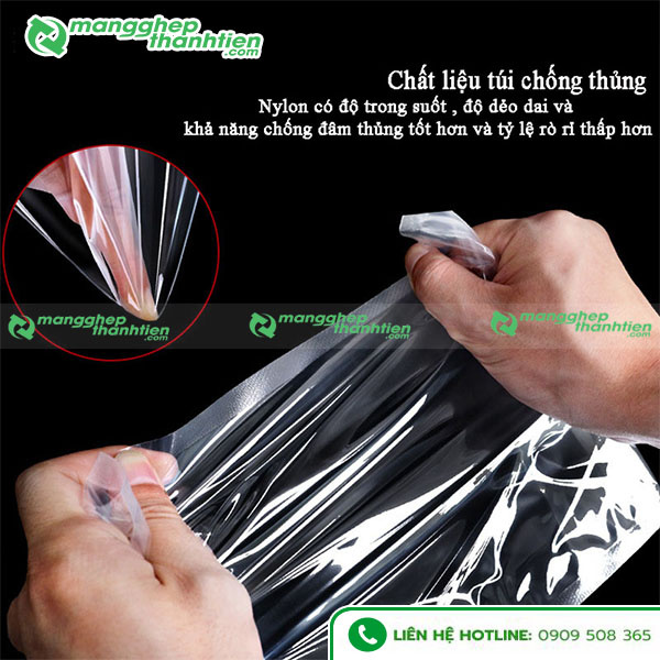 T&uacute;i PA h&uacute;t ch&acirc;n kh&ocirc;ng chất liệu PA PE cao cấp