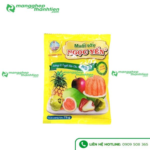 bao bì muối chấm trái cây