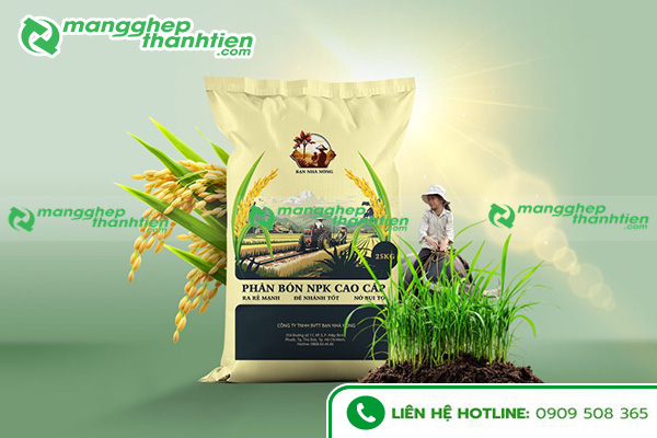 Bao b&igrave; ph&acirc;n b&oacute;n NPK kết cấu 3 lớp bền chắc