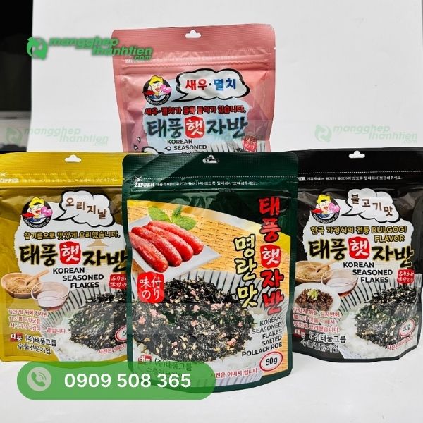   Túi đóng gói rong biển sấy hỗn hợp 