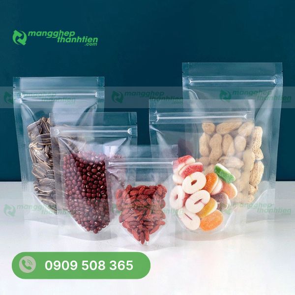 Túi zipper trong suốt đựng thực phẩm
