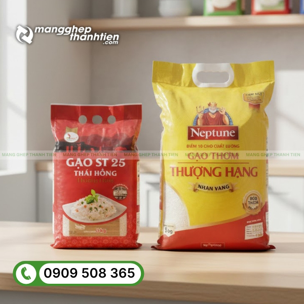 Bao b&igrave; đựng gạo c&oacute; quai x&aacute;ch tiện lợi