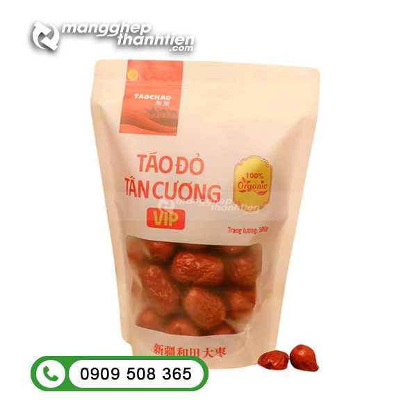 túi zip giấy đựng táo đỏ