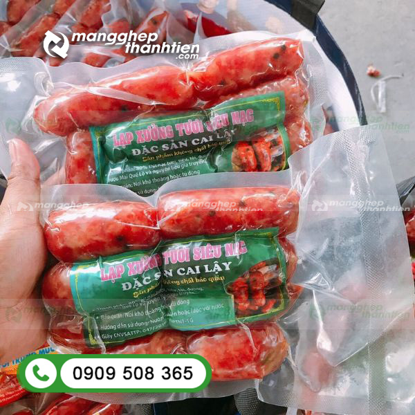 Bao b&igrave; h&uacute;t ch&acirc;n kh&ocirc;ng đựng lạp xưởng