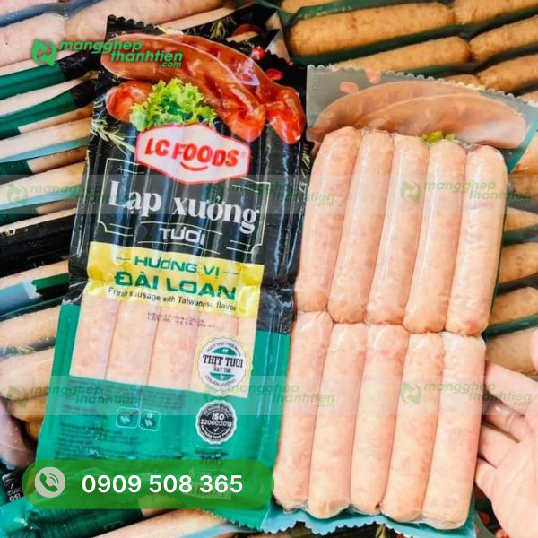Thiết kế bao b&igrave; đựng lạp xưởng đẹp