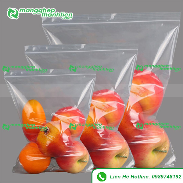Túi zipper đa dạng kích thước