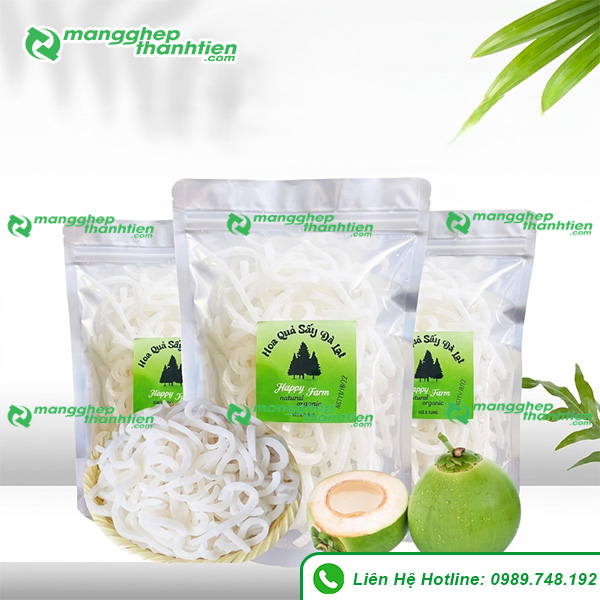 Túi zipper đáy đứng đựng mứt dừa