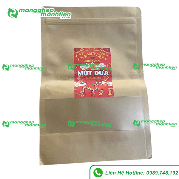 Túi Kraft ghép màng đựng mứt dừa
