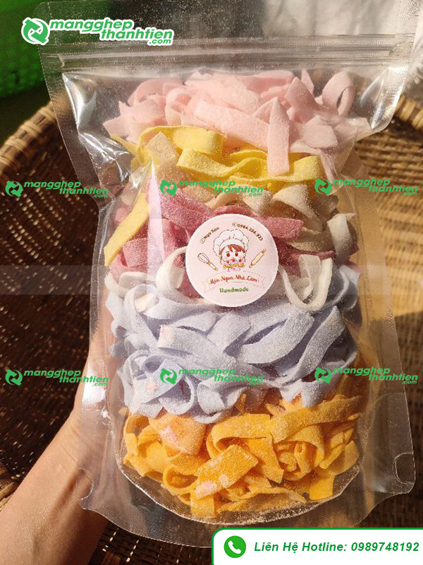 Túi zipper trong suốt đóng gói mứt dừa