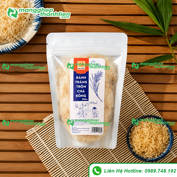 Túi zip bạc đáy đứng đóng gói bánh tráng