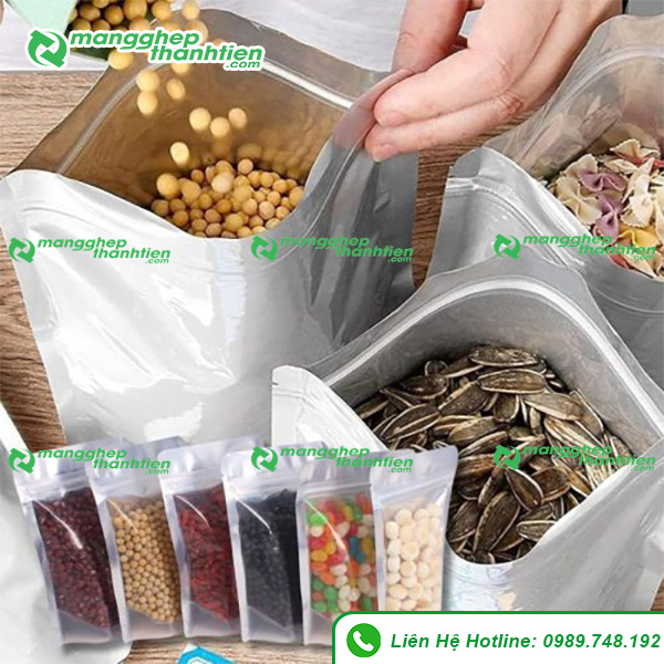 T&uacute;i zip đựng hạt tr&aacute;i c&acirc;y sấy v&agrave; thực phẩm kh&ocirc;