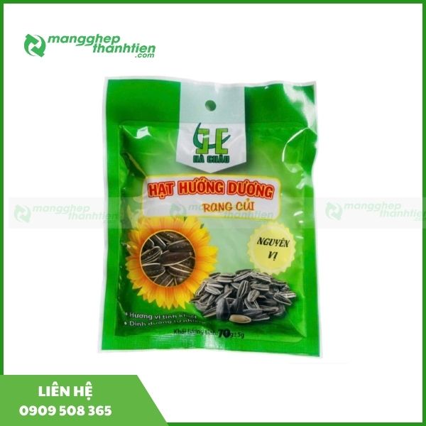 Túi ép 3 biên đóng gói hạt hướng dương