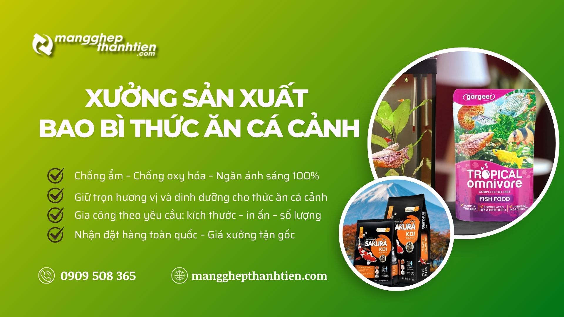 Xưởng in bao b&igrave; đựng thức ăn cho c&aacute; 