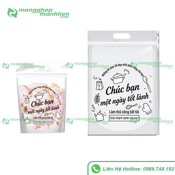 T&uacute;i zip trong đựng b&aacute;nh quy handmade