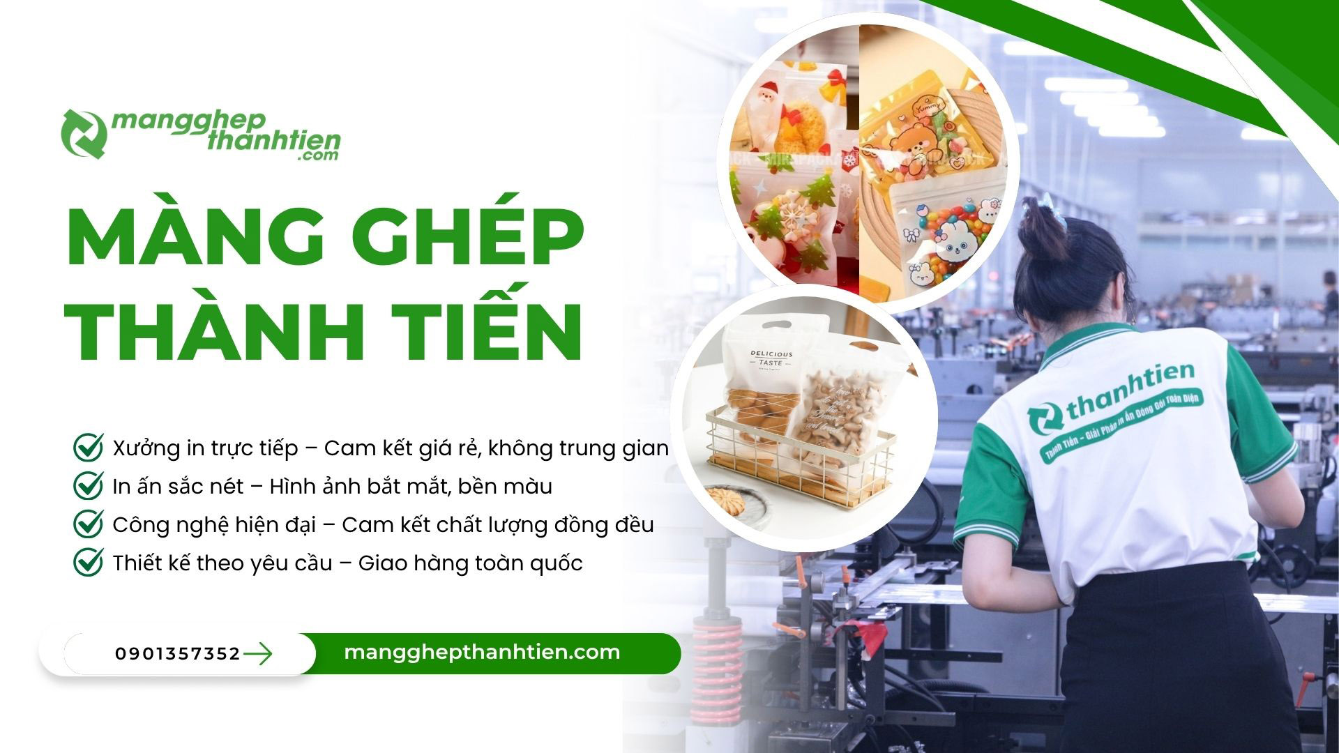 Xưởng sản xuất t&uacute;i zip đựng b&aacute;nh kẹo theo y&ecirc;u cầu
