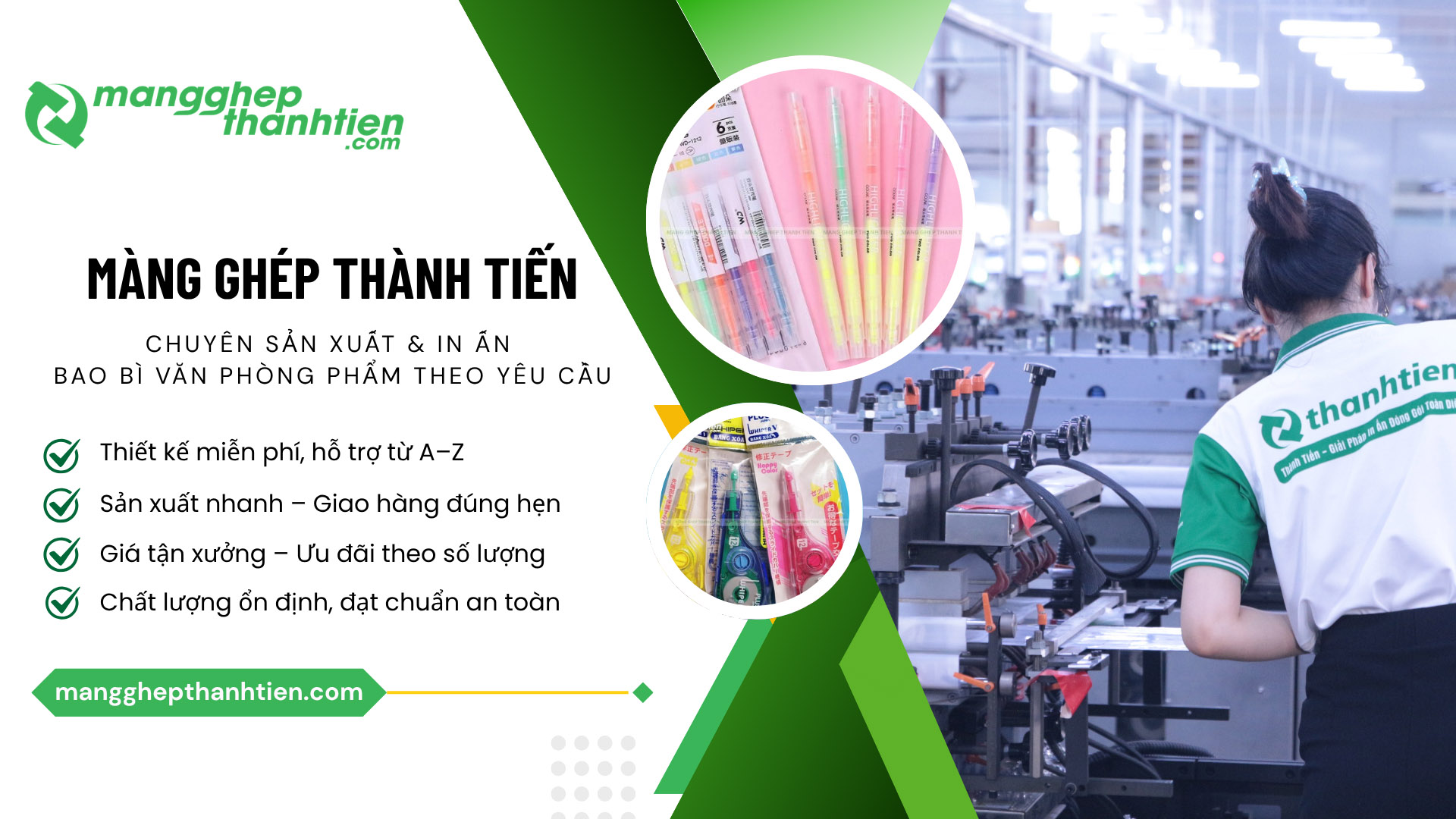 cơ sở sản xuất v&agrave; in ấn bao b&igrave; văn ph&ograve;ng phẩm