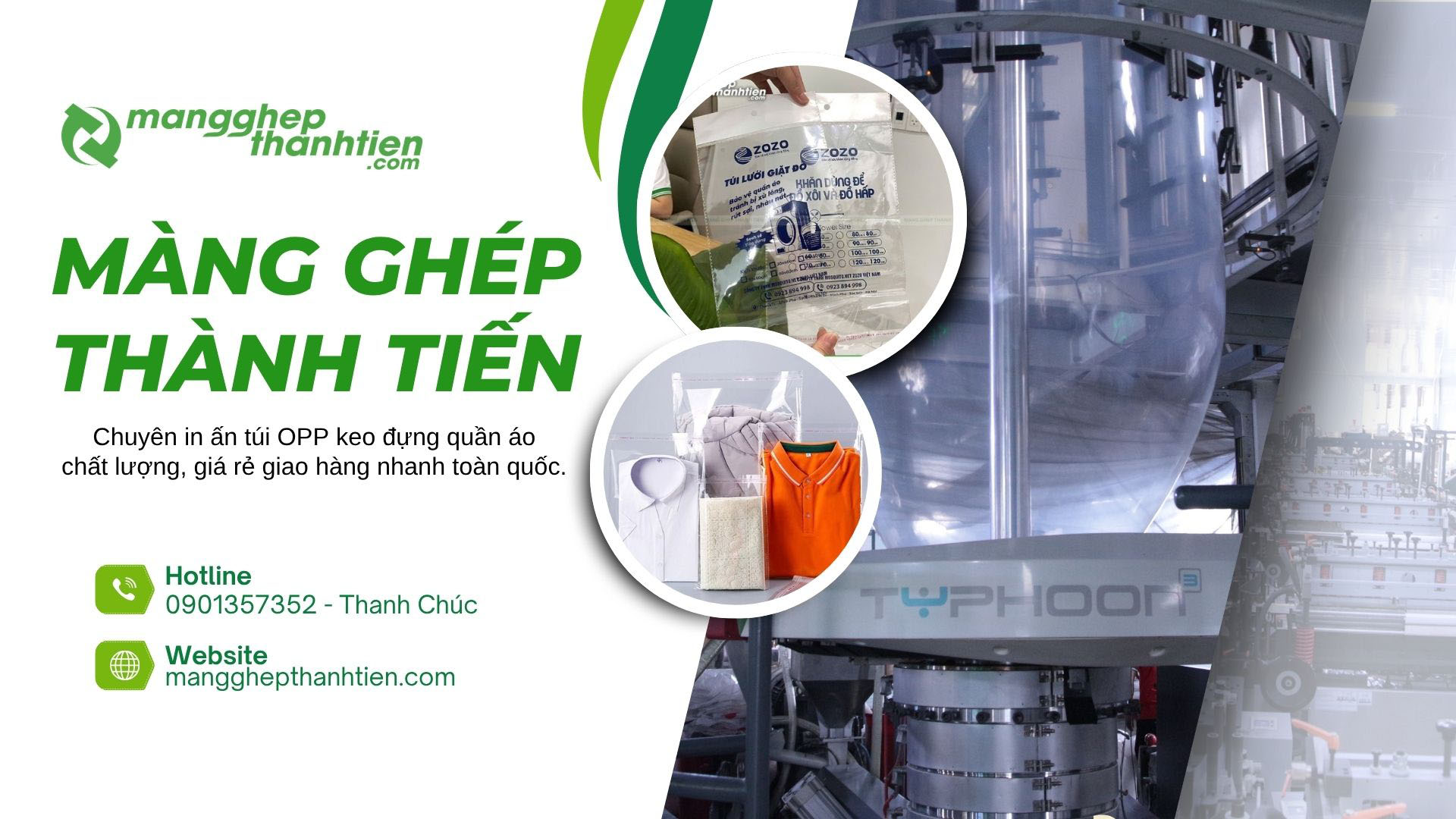 Xưởng Sản Xuất T&uacute;i OPP Keo Đựng Quần &Aacute;o Gi&aacute; Sỉ Tại TPHCM