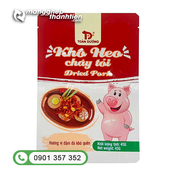 Túi 3 biên đựng khô heo kín khí giúp bảo quản lâu hơn